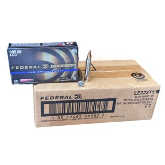 223 Remington – Federal Premium 55 Grain Soft Point “Law Enforcement” (LE223T1) – 200 Round Case