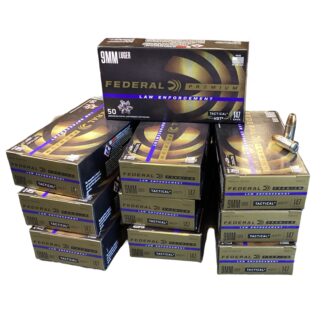 9mm – Federal P9HST2 LE 147 Grain JHP – 500 Rounds