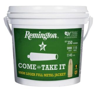 9mm - Remington UMC 115 Grain FMJ - 1400 Rounds - 4 Buckets