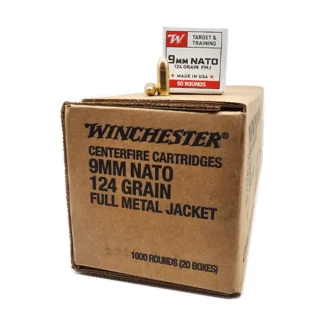 9mm - Winchester 9mm NATO 124 Grain Full Metal Jacket - 1000 Round Case