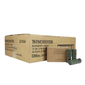 12 Gauge - Winchester Military Grade 00 Buckshot - 250 Rounds